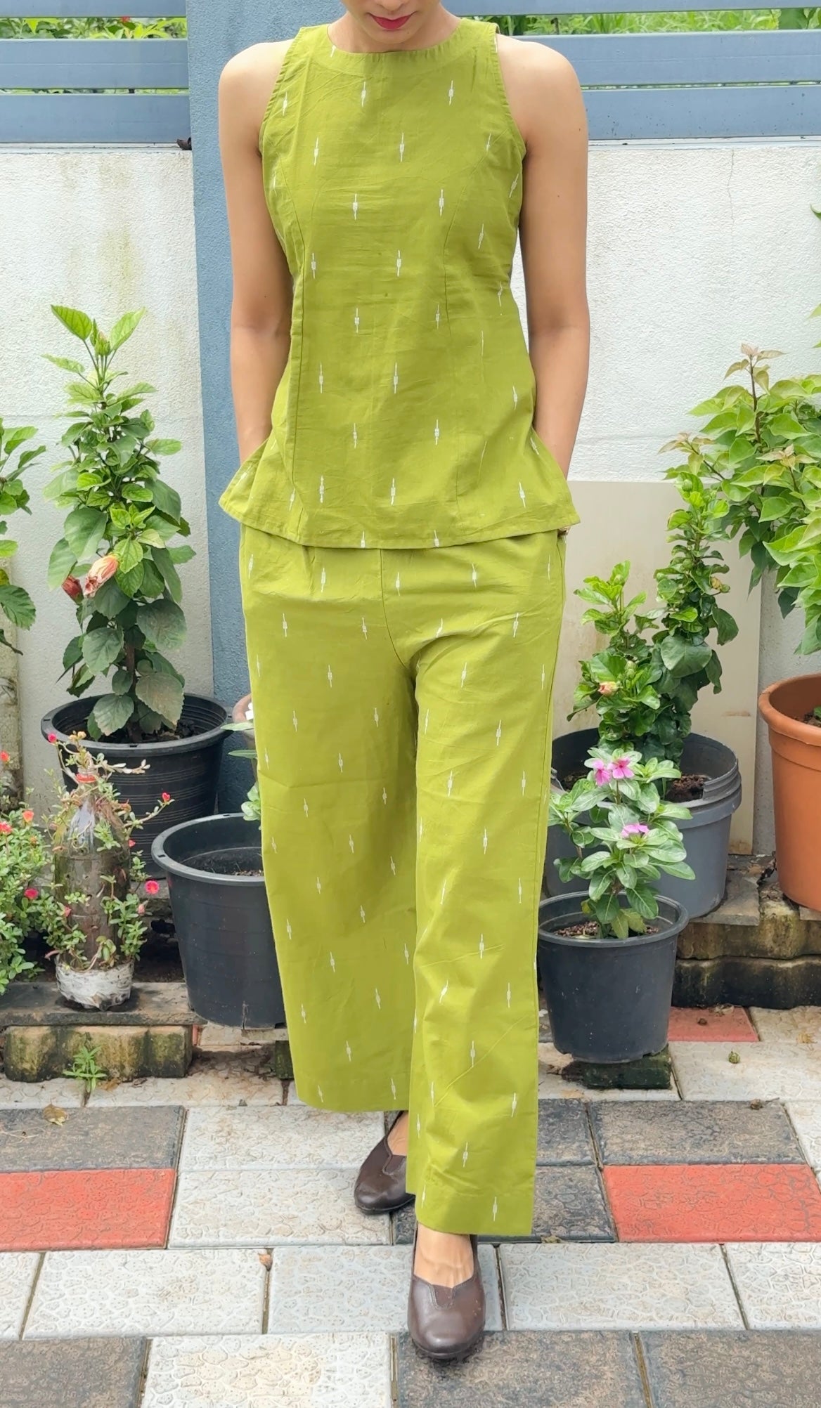 Pistachio Pure Handloom Co-ord Set