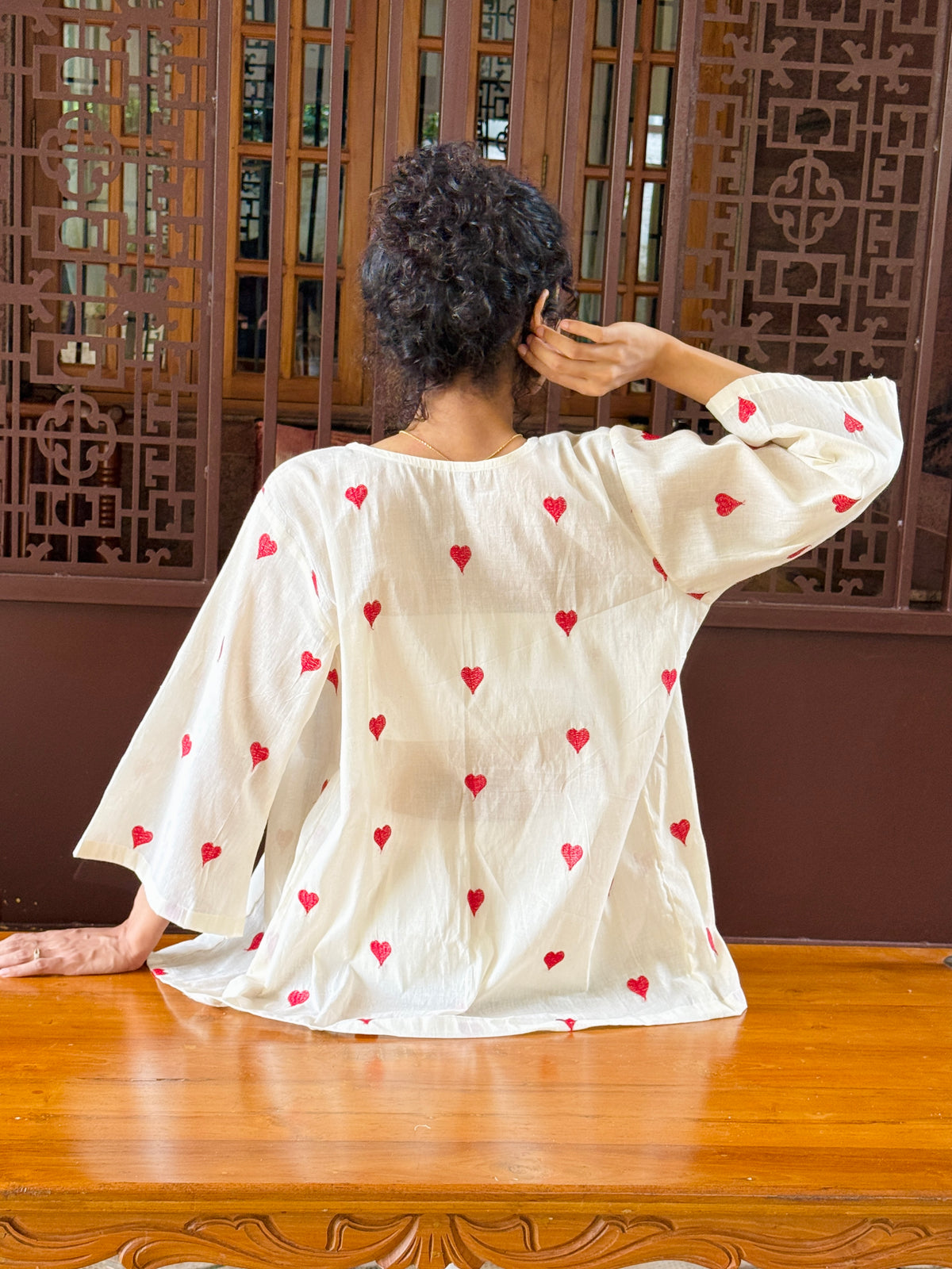 Love Letter Embroidered Shrug
